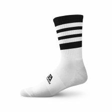 Gaelic Armour Elite Midi Sock (Black White Hoops) 6-8